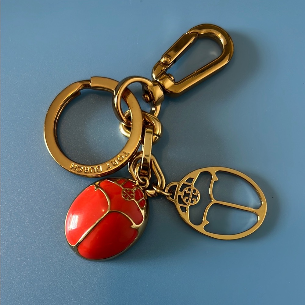 Tory Burch Red Key & Card Holder
